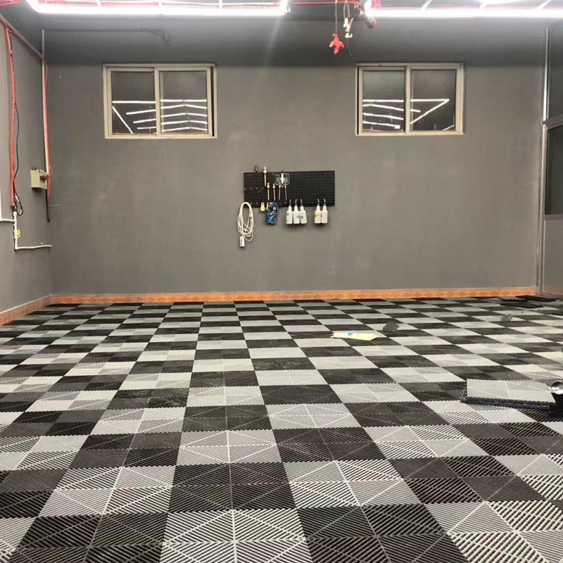 Car Floor Mat - 10 peças de pisos modulares antiderrapantes