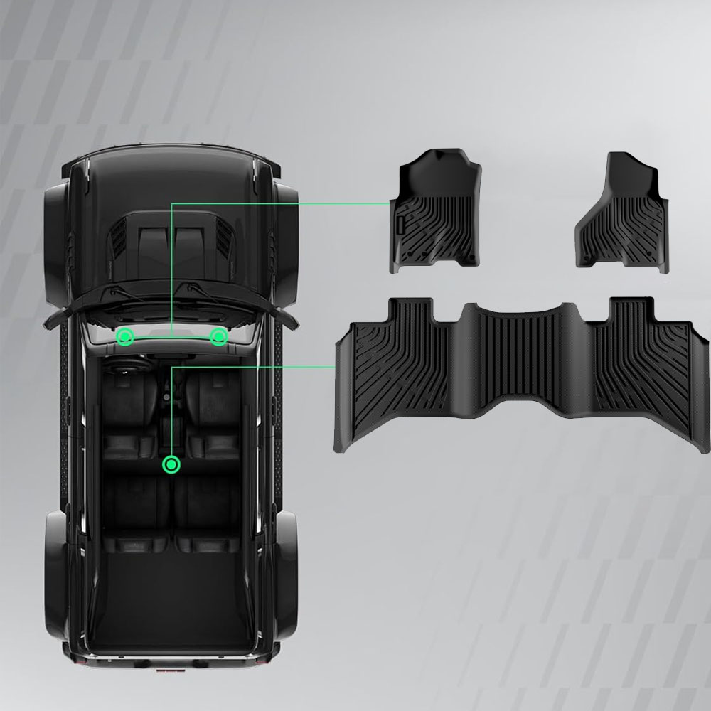 3PCS Tapetes Automotivos de Al - Car Floor Mat avaliação e preço