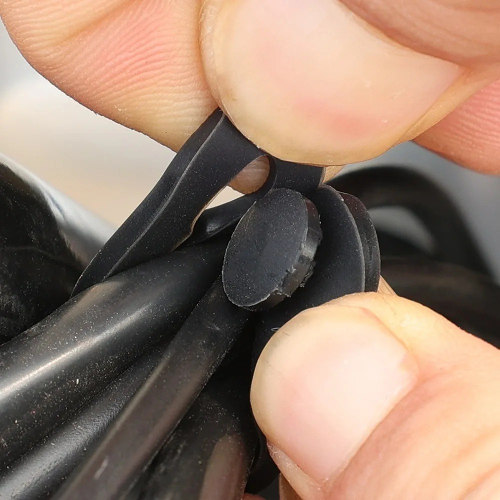 Correia de cabo de borracha el - Car Cable Organizer avaliação e preço